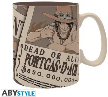 Tass Abystyle One Piece Ace Wanted, 460 ml