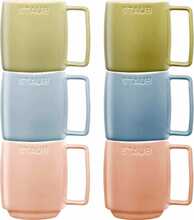 Keraamilised kruusid Staub, 350 ml, värvilised, 6 tk
