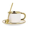 Tass alustassiga Homla Basic, valge, 0,2 l