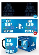 Tass Gb Eye Playstation Eat Sleep Repeat, 320 ml, sinine/must