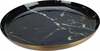 Dekoratiivtaldrik Home Styling Collection Marble, must, ø28 cm