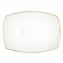 Portselanist serveerimistaldrik Mariapaula Moderna Gold, valge, 33 cm