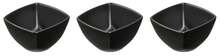 Kausside komplekt Ambition Salsa, 3 tk, must, 8 cm