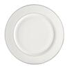 Magustoidutaldrik Ambition Aura Silver, 16,5 cm, portselan, valge/hõbe