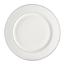 Magustoidutaldrik Ambition Aura Silver, 16,5 cm, portselan, valge/hõbe