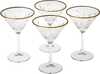 Kokteiliklaaside komplekt Pasabahce Timeless Gold, 230 ml, 4 tk