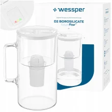 Filtrikann Wessper D2 Borosilicate, 3 L, valge