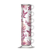 Espressotasside komplekt Bialetti Primavera, 6 tk, roosa