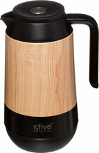 Lauatermos 5five Simply Smart, must puidudekooriga, 1 L