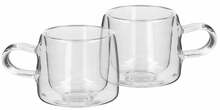 Tasside komplekt Homla Cembra, topeltklaas, läbipaistev, 0,08 L, 2 tk