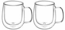 Topeltklaasist tasside komplekt Ambition Mia, läbipaistev, 390 ml, 2 tk