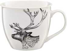 Tass Ambition Wild Deer, portselan, valge/must, 550 ml