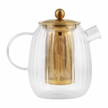 Teekann Vialli Design Tulip, koos sõelaga, matt kuld, 1 L