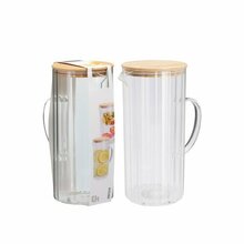 Kann Ring, borosilikaatklaas bambusest kaanega ja silikooniga, 1400 ml, 100 x 22 mm.