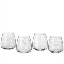 Klaaside komplekt Crystalite Anser Decor, 400 ml, 4 tk
