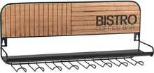 Köögiseinariiul Home Styling Collection Bistro, 48x12x20 cm, pruun/must