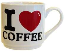 Tass Asi Collection I Love Coffee, valge, 0,4 L