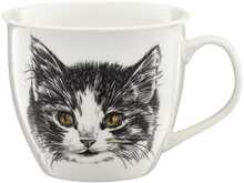 Portselantass Ambition Cat Wild, valge/must, 550 ml