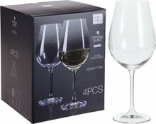 Veiniklaaside komplekt Atmosfera, kristallklaas, 0,52 L, 4 tk