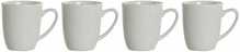 Tasside komplekt Dkd Home Decor, valge, portselan, 330 ml, 4 tk