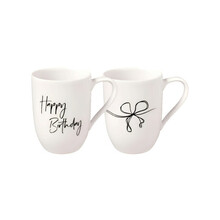 Tasside komplekt Villeroy & Boch Statement Happy Birthday, 2 tk, 280 ml