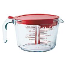Mõõdukann Pyrex, 1 L, kaanega