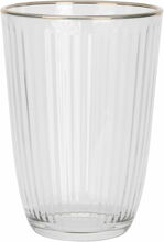 Joogiklaas Excellent Houseware, läbipaistev, kuldse äärega, 395 ml, 1 tk