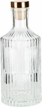 Klaaspudel Home Styling Collection kuldse korgiga, 250 ml