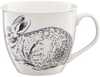 Tass Ambition Rabbit Wild, portselan, valge/must, 550 ml