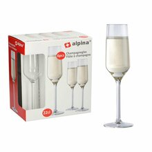 Šampanjaklaaside komplekt Alpina Galiano, 220 ml, 6 tk