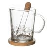 Klaasist tass Excellent Houseware Flowers, filtriga, 420 ml