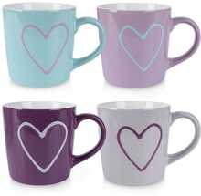 Tasside komplekt Orion, keraamiline, 600 ml, 4 tk