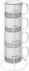 Keraamiliste tasside komplekt Secret De Gourmet Pieces Life, 240 ml, 4 tk