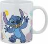 Keraamiline tass Stor Disney Stitch, Hawaiian Flower kollektsioon, 325 ml, sinine/valge/roosa