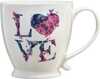 Tass Ambition Love Letters, sinine/valge/roosa, 400 ml