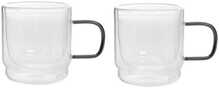 Topeltklaasist kruuside komplekt Homla Cembra Retro 888125, läbipaistev/roheline, 320 ml, 2 tk