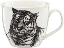 Tass Ambition Wild Tiger, portselan, valge/must, 550 ml