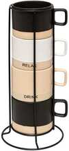 Tasside komplekt Secret De Gourmet LUCA, 4 x 240 ml, alusega