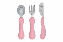 Laste söögiriistade komplekt Marcus & Marcus Easy Grip Pokey, roosa, 3 a.