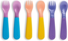 Laste söögiriistade komplekt Munchkin Color Reveal 01253601, 6 tk, sinine/kollane/violetne