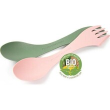 Söögiriistade komplekt Light My Fire Essential, 2 tk, roheline-roosa