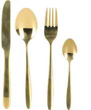 Lauariistade komplekt Mondex Gold, 6-le, kuldne