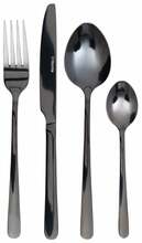 Söögiriistade komplekt Homla Lugano 854274, must, 24 tk