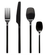 Söögiriistade komplekt Secret De Gourmet Modern Wood, must, 24 tk