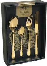 Söögiriistade komplekt Pintinox Princess Gold, 24 tk, kuldne