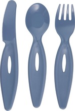 Laste söögiriistade komplekt Canpol Babies, 31/418blu, kahvel, nuga, lusikas