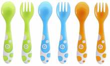 Laste söögiriistade komplekt Munchkin Multi 91529P, 6 tk, plastik, 12+ kuud, sinine/roheline/oranž