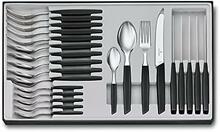 Söögiriistade komplekt Victorinox Swiss Modern, 24 tk, must