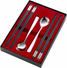 Söögipulkade komplekt Zwilling World, must, roostevaba teras, 2-le