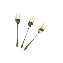 Magustoidukahvlite komplekt Homla Stilo 209494, kuldne, 3 tk